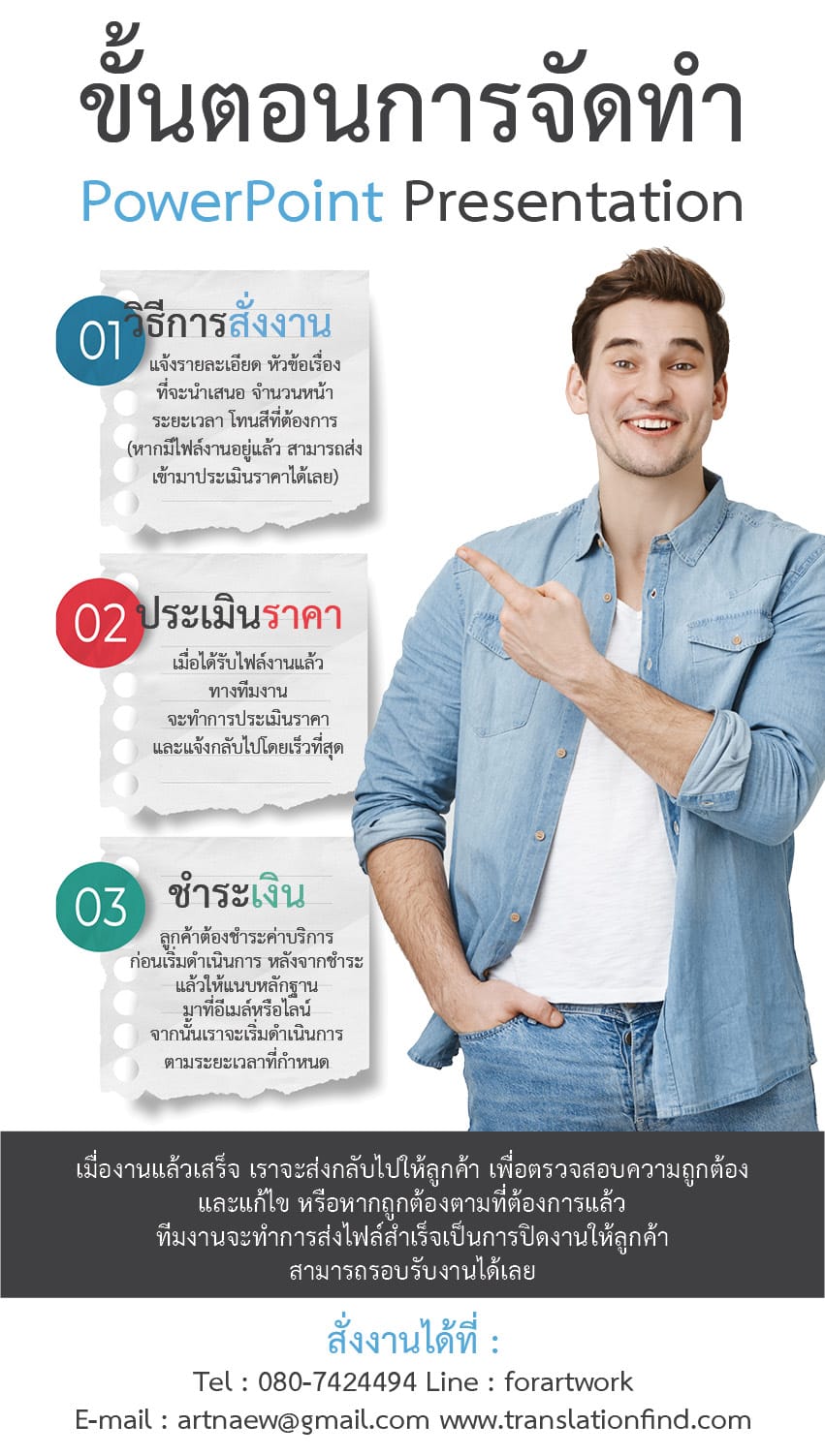 ตัวอย่างผลงาน PowerPoint ออกแบบมืออาชีพ ลูกเล่นสวยงาม — TranslationFind